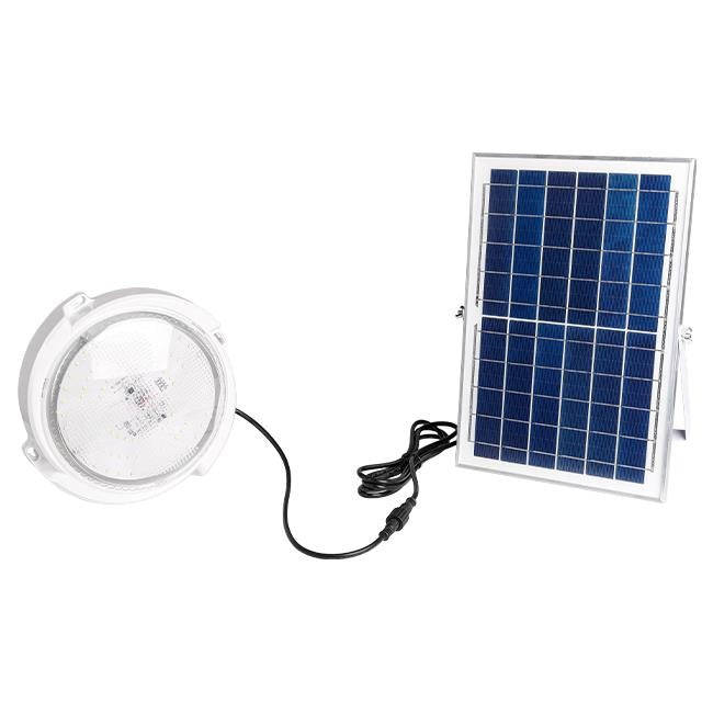 Solar LED plafondlamp - 120W - Koud wit - Met zonnepaneel Solar LED plafondlamp - 120W - Koud wit - Met zonnepaneel